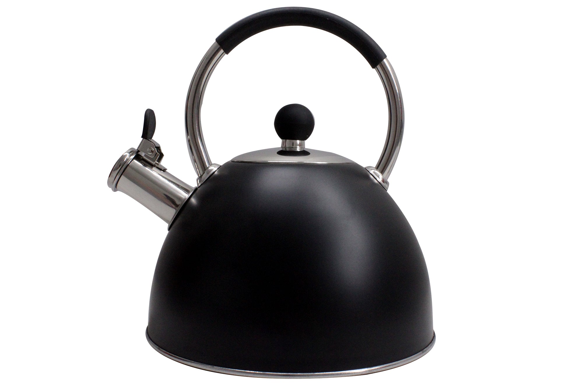 Tea Kettle Whistling Lid Opening Stovetop Water Boiling Pot Stainless  Steel, Matte 85 Oz 2.5 L Silver 