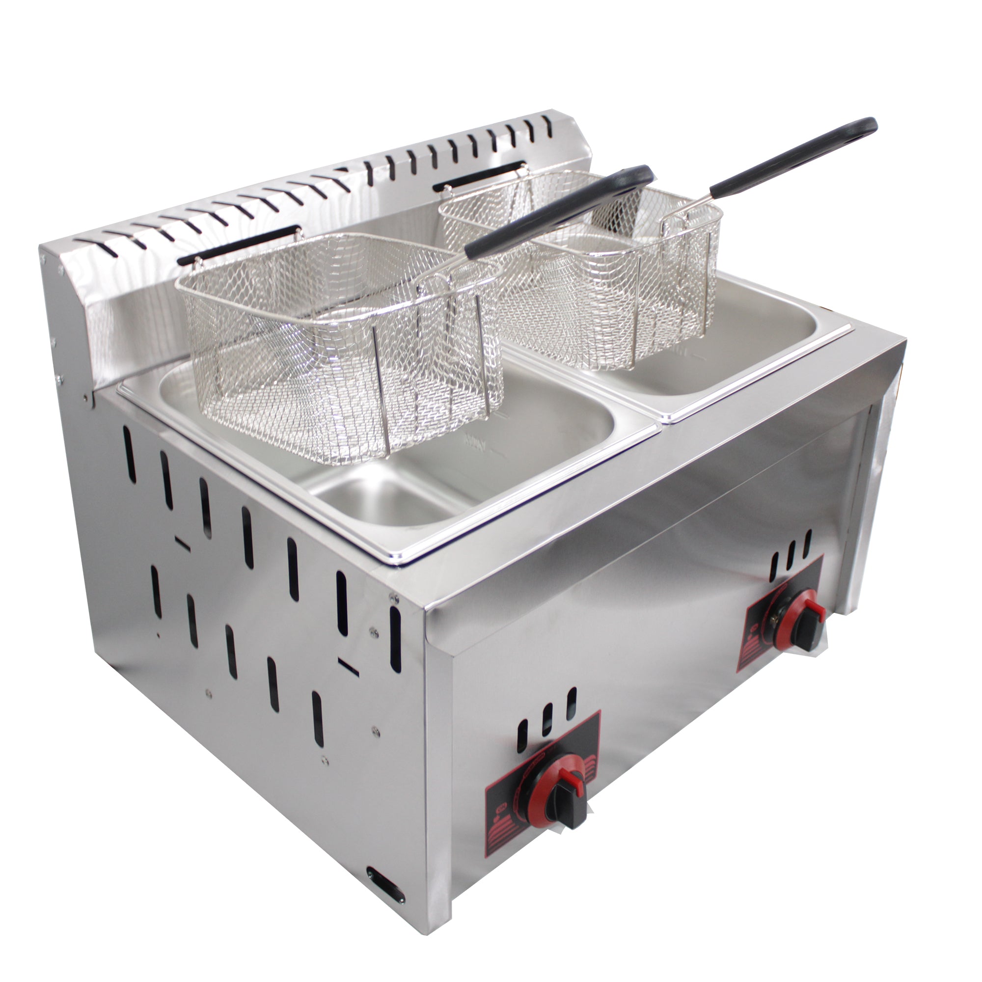 Double chip fryer best sale