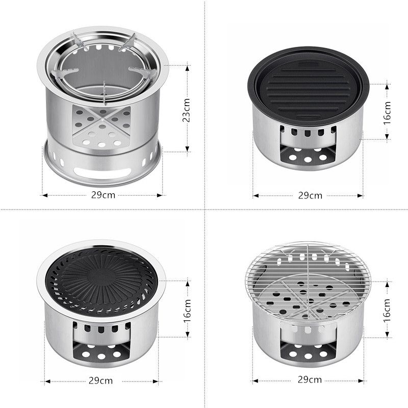 Portable Stainless Steel Wood Burning Stove