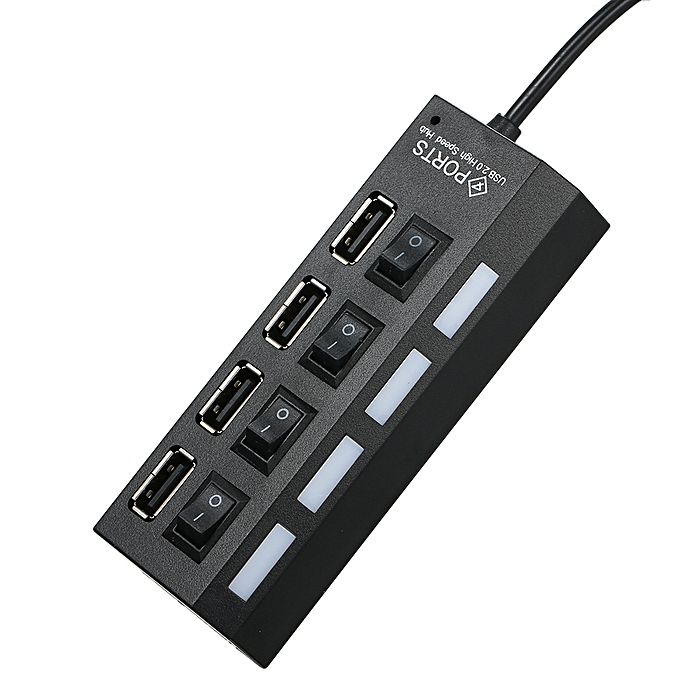 4 Port USB 2.0 with Individual Switch Hub