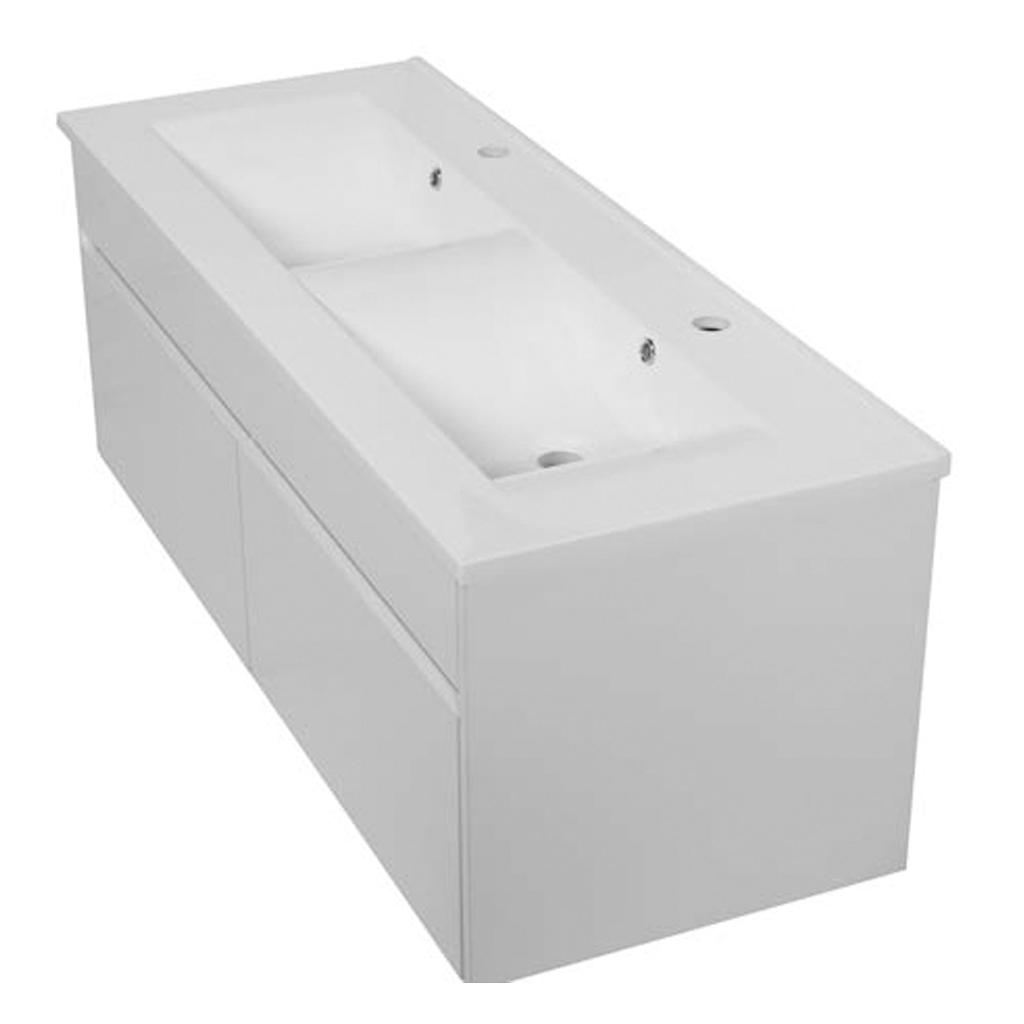 Bijiou Bathroom Cabinet Beaute - Double Drawer 1200x470