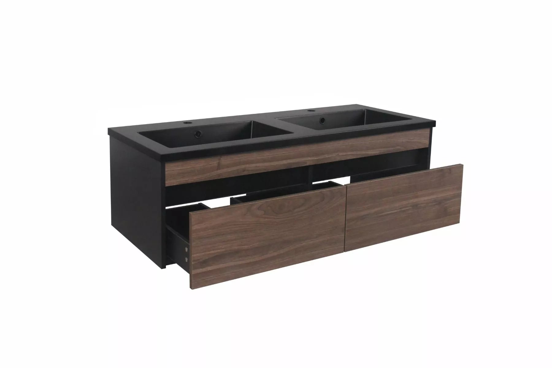 Bijiou Bathroom Cabinet Vague Noire 1200mm Walnut