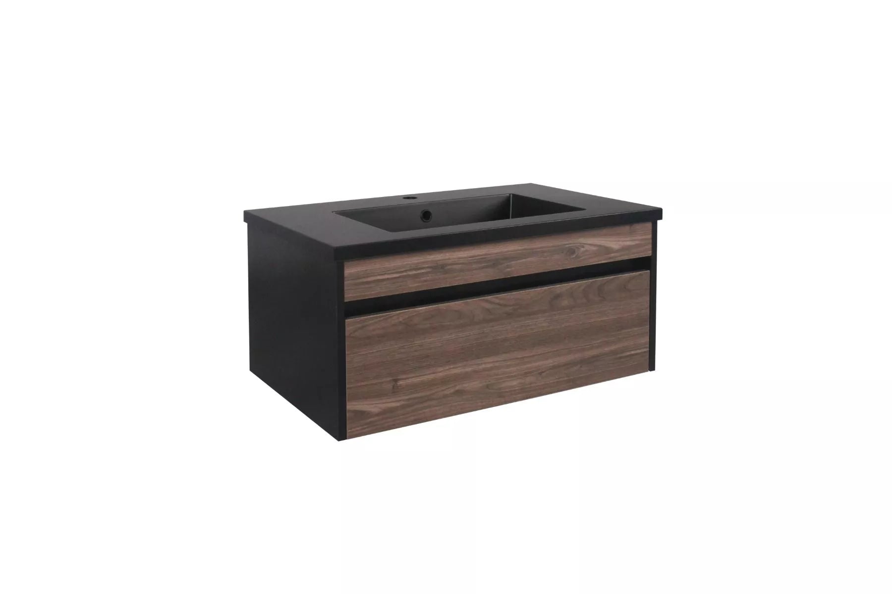 Bijiou Bathroom Cabinet Vague Noire 800mm Walnut