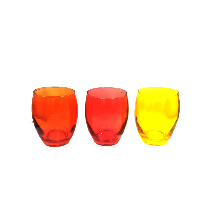 Colorful Water Glass 6 Pack