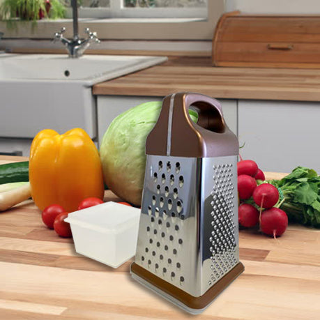 BergHOFF Leo 4-Sided Box Grater - Grey Pink