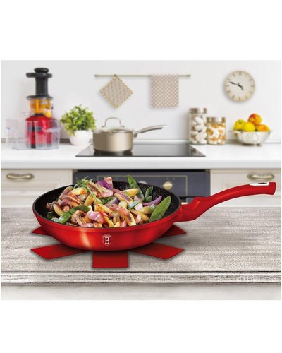 Berlinger Haus Deep Frypan 20 Cm Burgundy Metallic Line