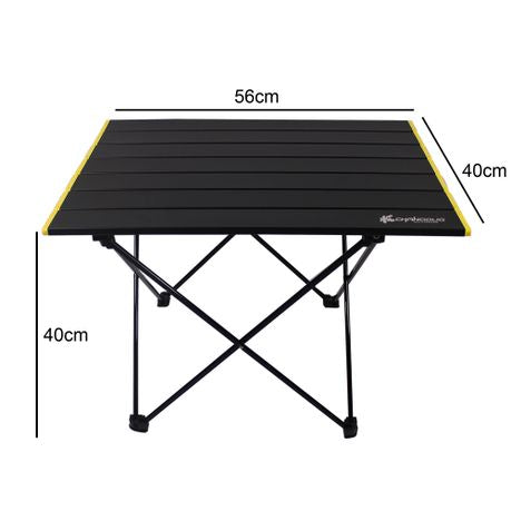 60x40x40cm Chanodug Roll Top Fold Up Lightweight Camping Table & Bag FX7077