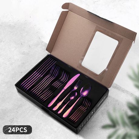 LMA Branded RnB 24 Piece Stainless Steel Cutlery Set