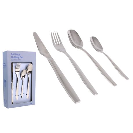 LM - 24 Pieces Stainless Steel Cutlery Set