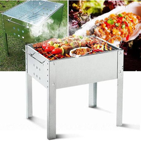 35x52.5x35cm Portable Four-Legged Yakitori Charcoal Grill FX-9205