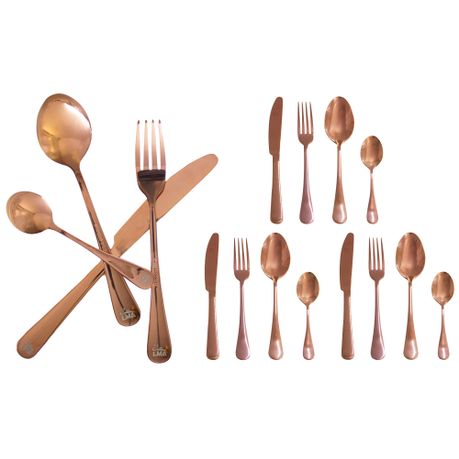 LMA Branded 24 Piece Stainless Steel Loose Cutlery Set