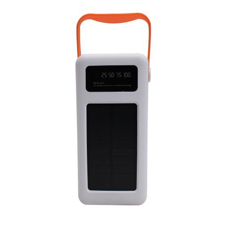 100000mAh 370Wh 7-Port Solar Power Bank with 4 Line USB Cable & Lantern