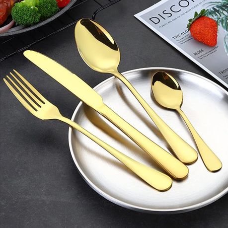 LMA Branded 24 Piece Stainless Steel Loose Cutlery Set