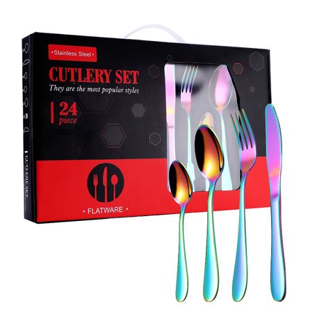 LMA Branded RnB 24 Piece Stainless Steel Cutlery Set