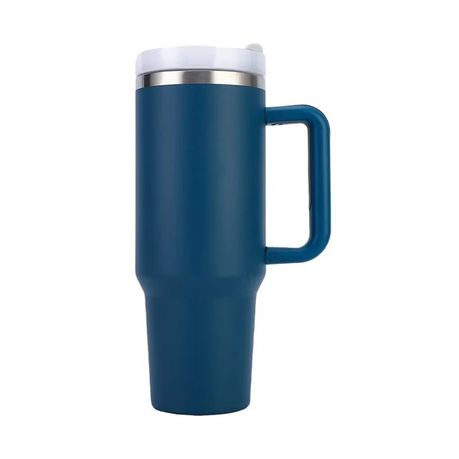 1.2l Tumbler with Handle and Straw Stainless Steel Thermal Vacuum Mug