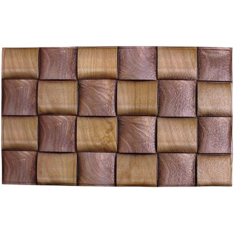 30x50cm Plastic Peel & Stick Wallpaper with 3D Weave Motif Texture (8 Piece)