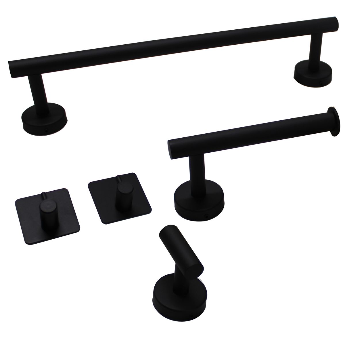 LMA 5 Piece DIY Bathroom Accessories Set with Robe Hook