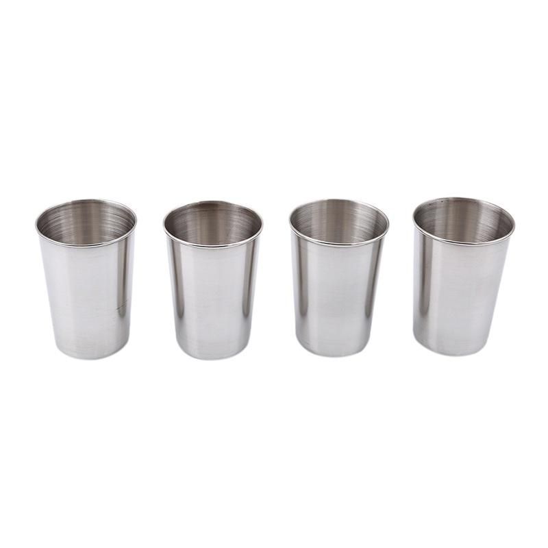 LMA 4 Pack Stainless Steel Travel Cup Set with Carry Pouch FX-8886-C