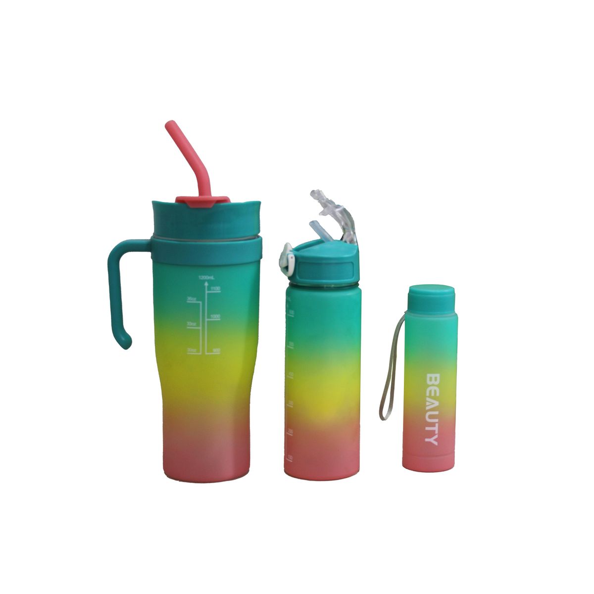 LMA 3 Piece Sporty Summer Water Bottle set