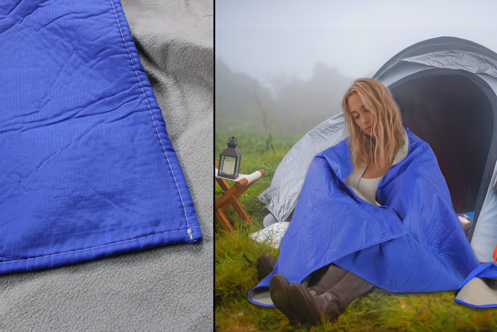 LMA 200x140cm Allpurpose Waterproof Outdoor Blanket with Fleece Inner & Bag